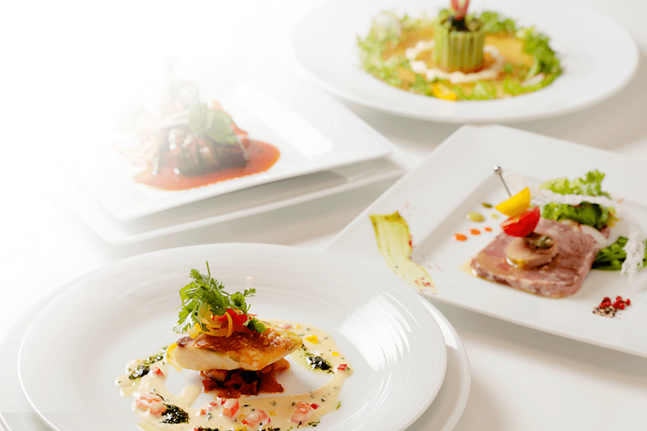 レストラン ル・クロ・ド・マリアージュの会場・料理例