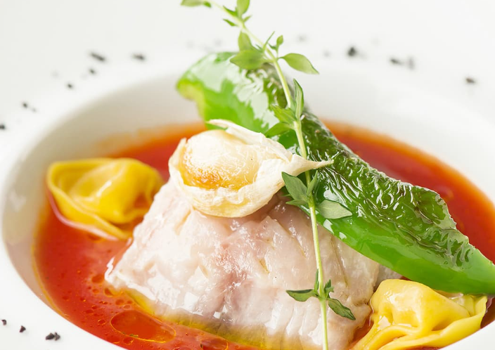 リストランテ ル・ミディ ひらまつの会場・料理例